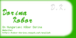 dorina kobor business card